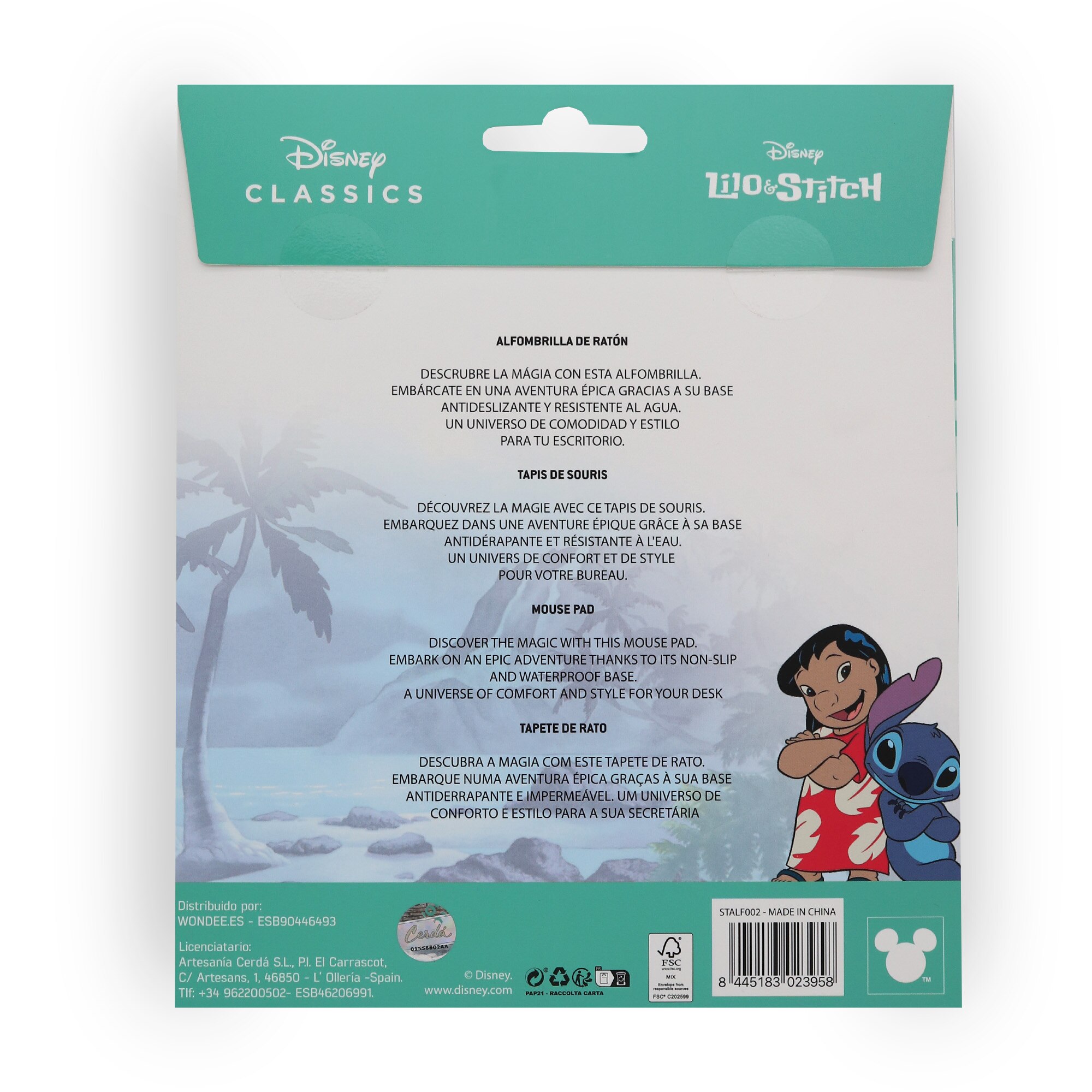 Tapete de rato Stitch Disney Wondee 8