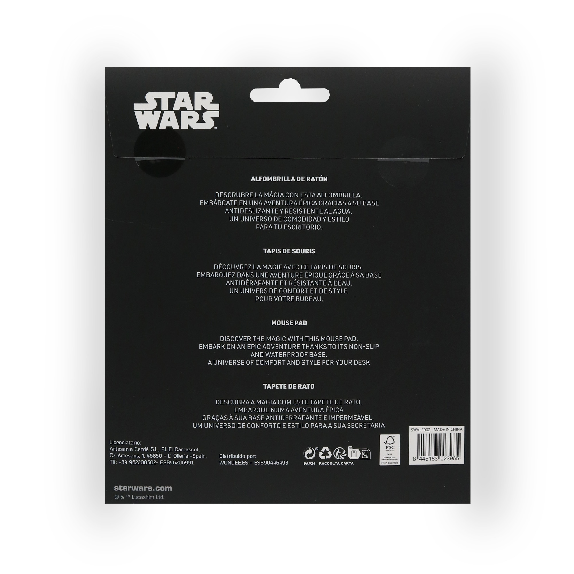 Tapete de rato Star Wars Wondee 7