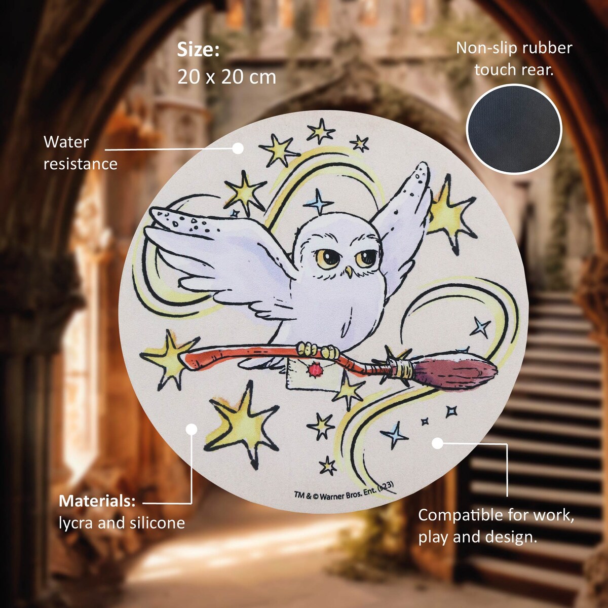 Alfombrilla de ratón Hedwig Harry Potter Wondee 3