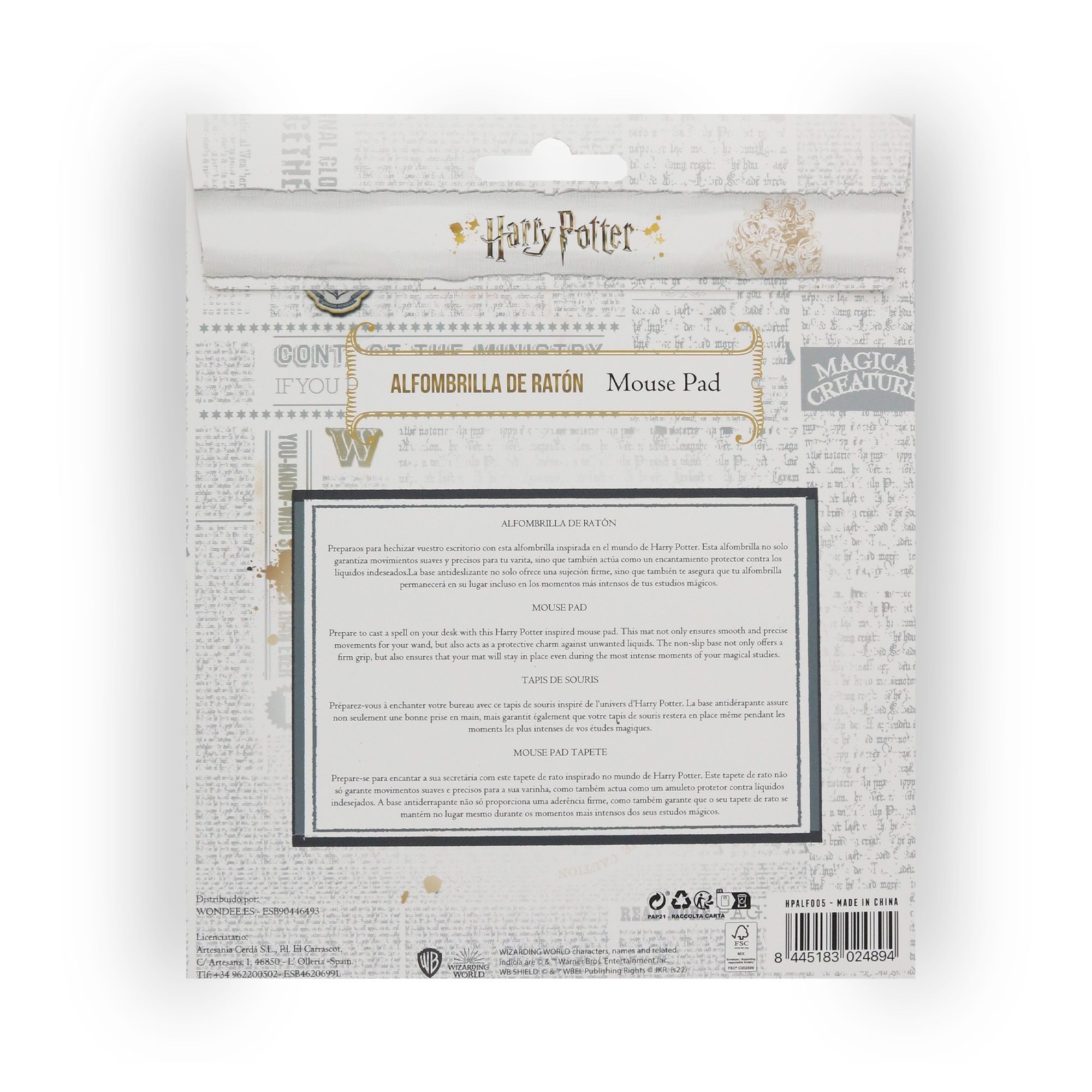 Tapete de rato Hedwig Harry Potter Wondee 8