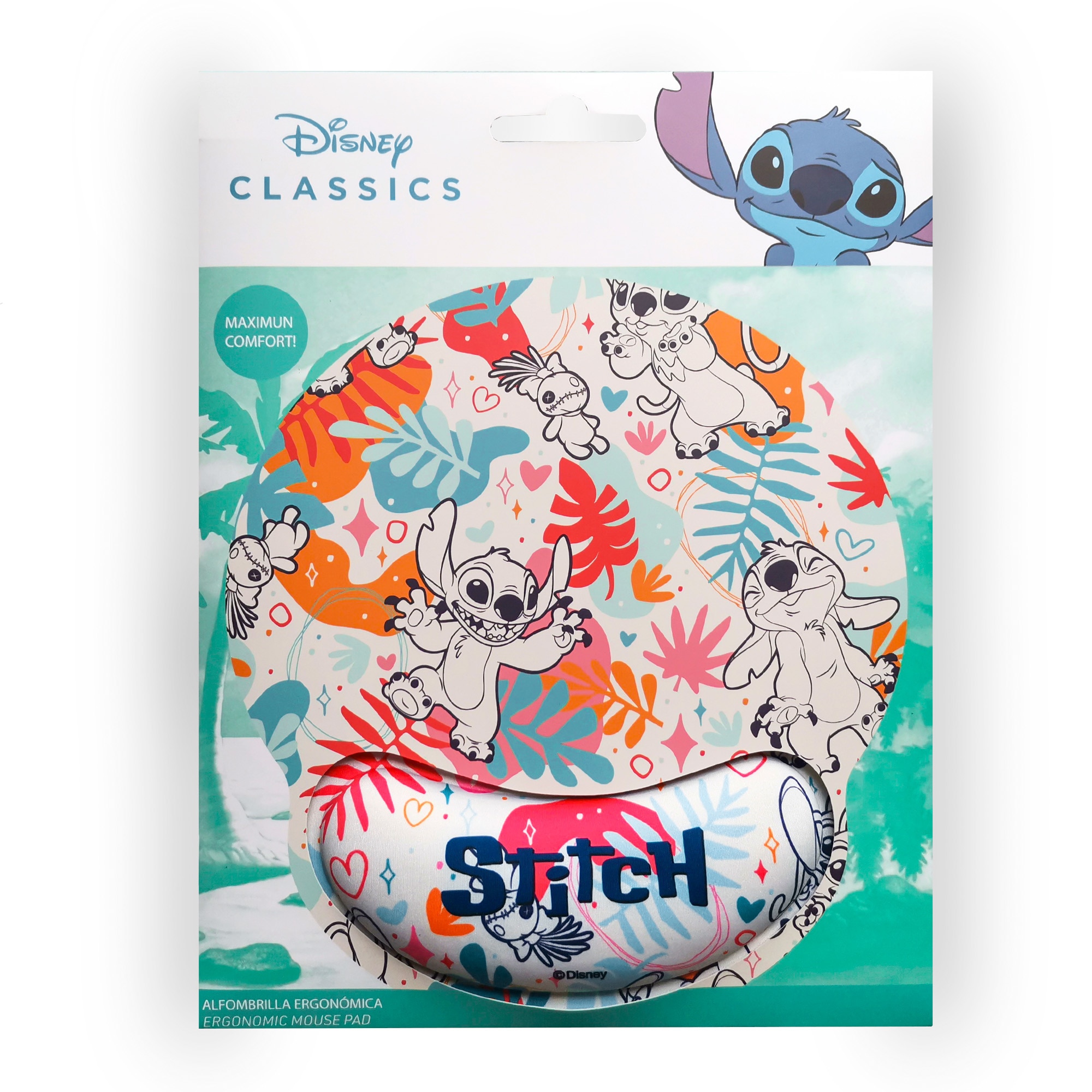 Tapete ergonómico Gel Stitch Disney Wondee 7