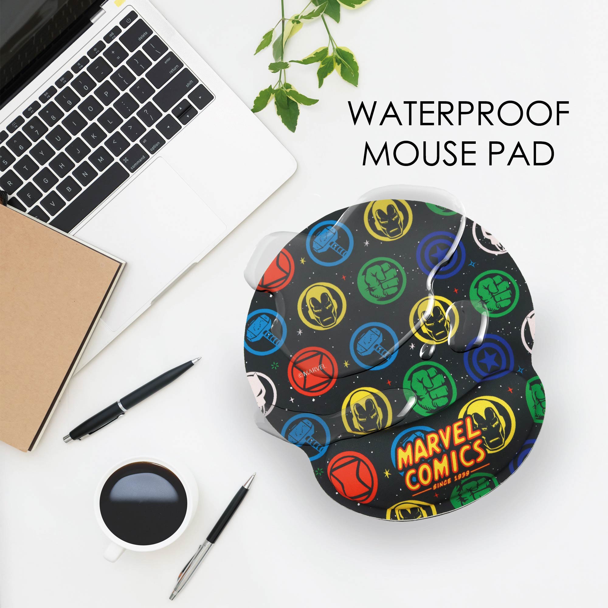 Tapete ergonómico Gel Marvel Wondee 4