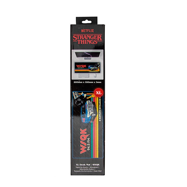 Tapete para rato Gaming Radio Wsqk Stranger Things Cineréplicas Preto-4