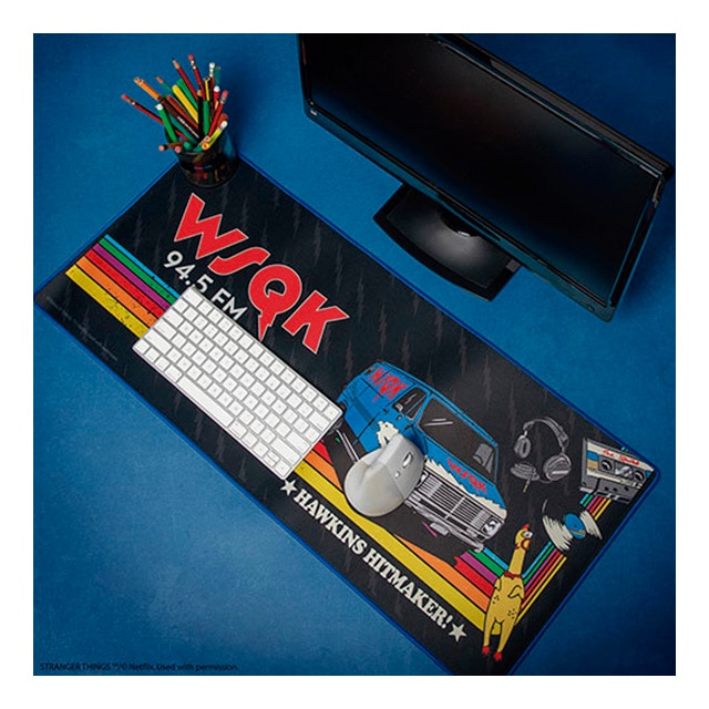Tapete para rato Gaming Radio Wsqk Stranger Things Cineréplicas Preto-5