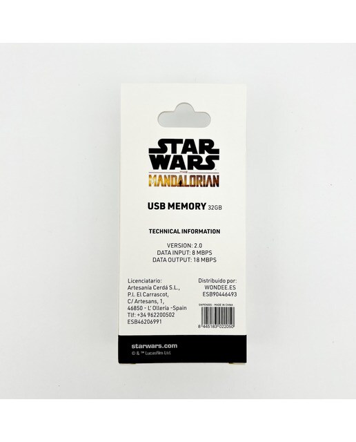 Memória USB 32 GB Grogu Porta-chaves The Mandalorian Star Wars 8