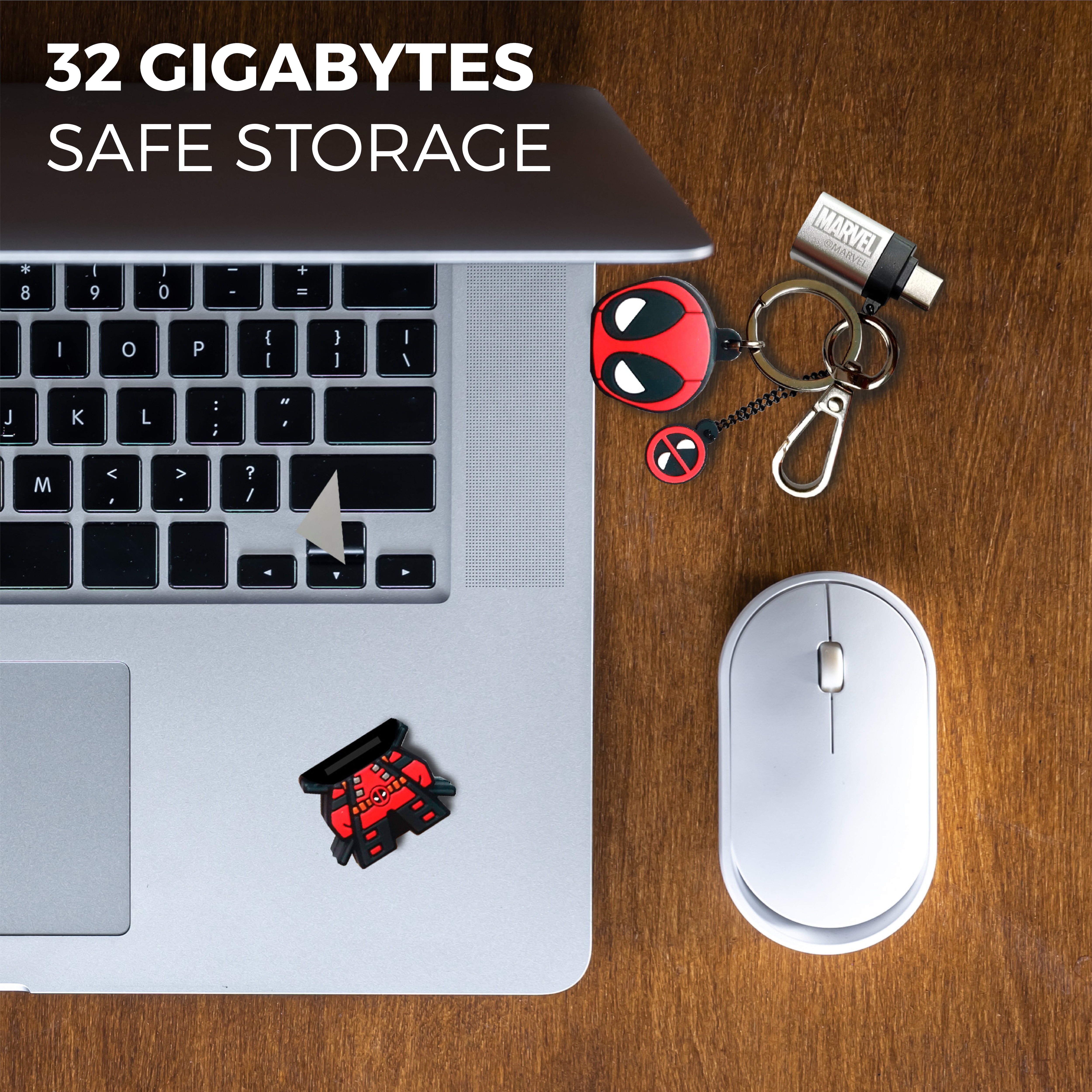 MEMORIA USB 32GB DEADPOOL MARVEL Avengers 6