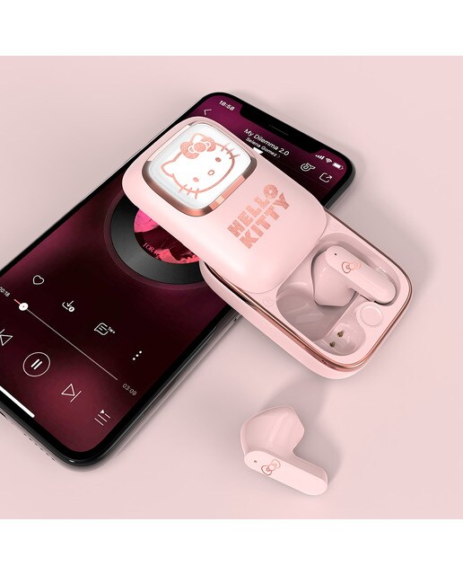 Earpods Hello Kitty Slide Led Rose Gold 4