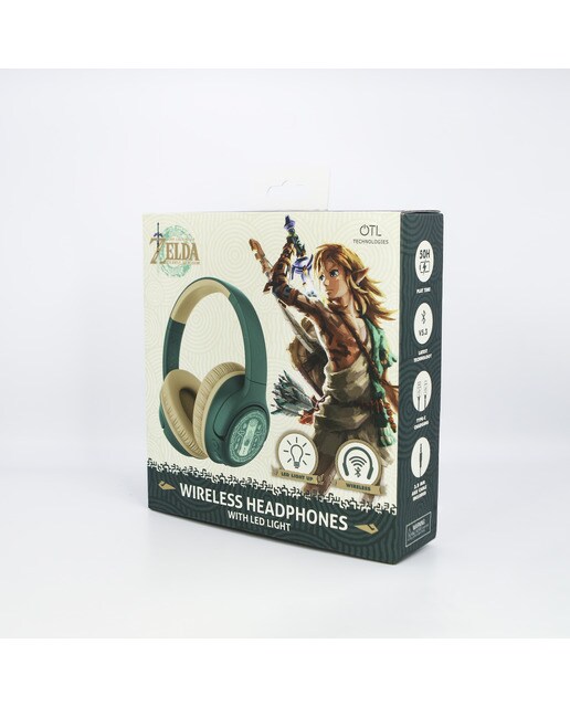 Auriculares Bluetooth com led Zelda Tears of the Kingdom 4