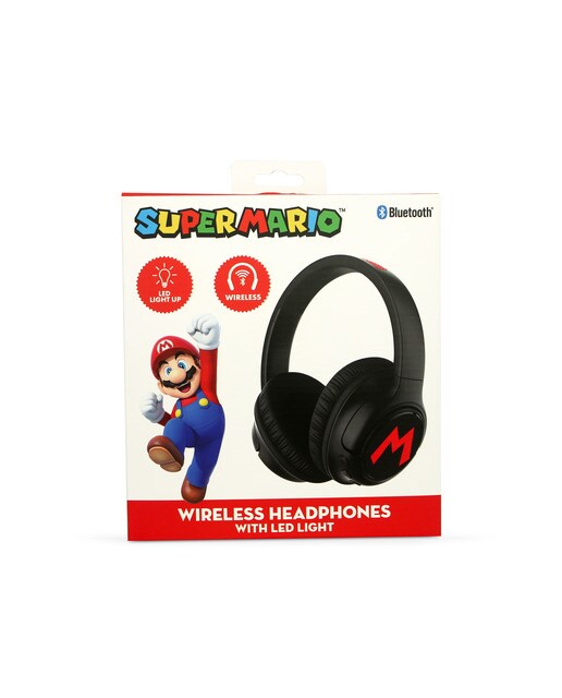 Auriculares Bluetooth com led Súper Mario Bros 2