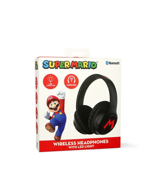 Auriculares Bluetooth com led Súper Mario Bros 5