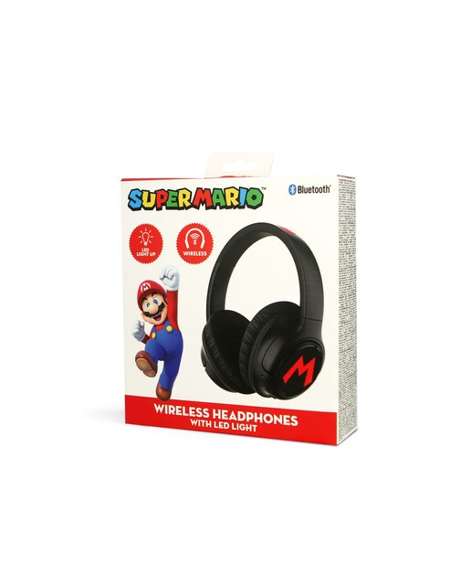 Auriculares Bluetooth com led Súper Mario Bros 6
