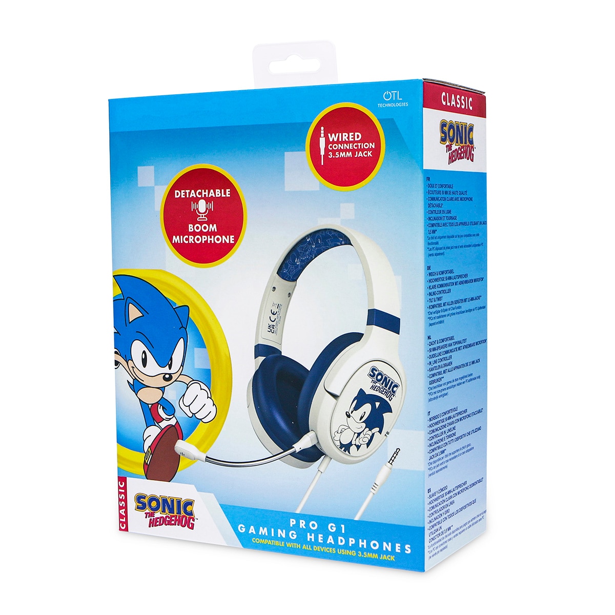Auscultadores Gaming Pg1 Sonic OTL Branco-7