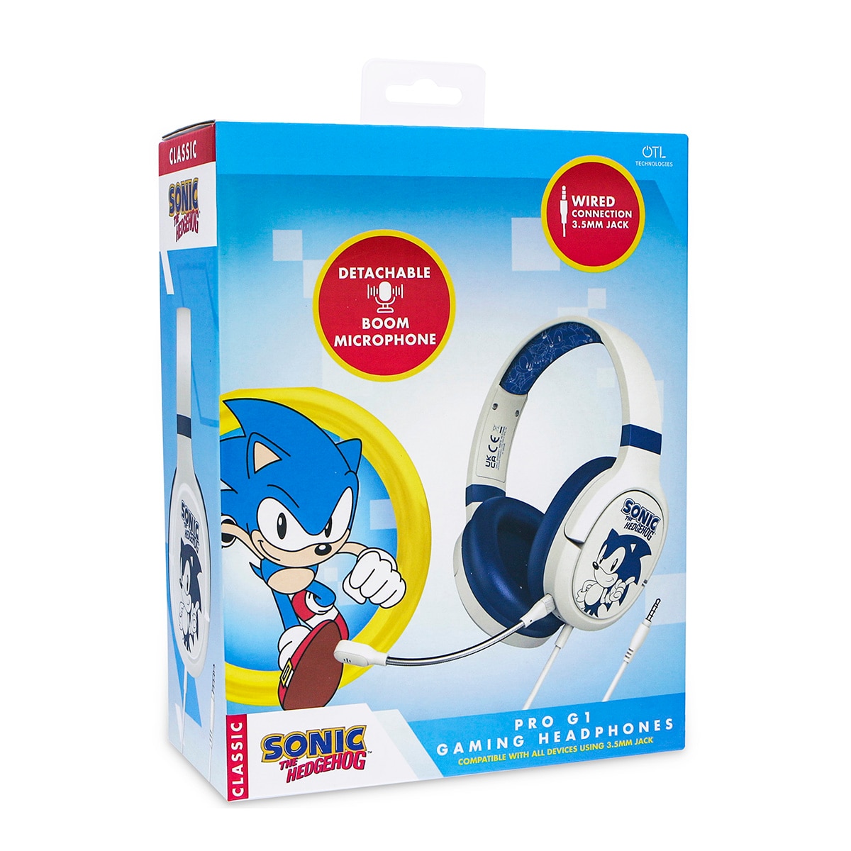 Auscultadores Gaming Pg1 Sonic OTL Branco-8