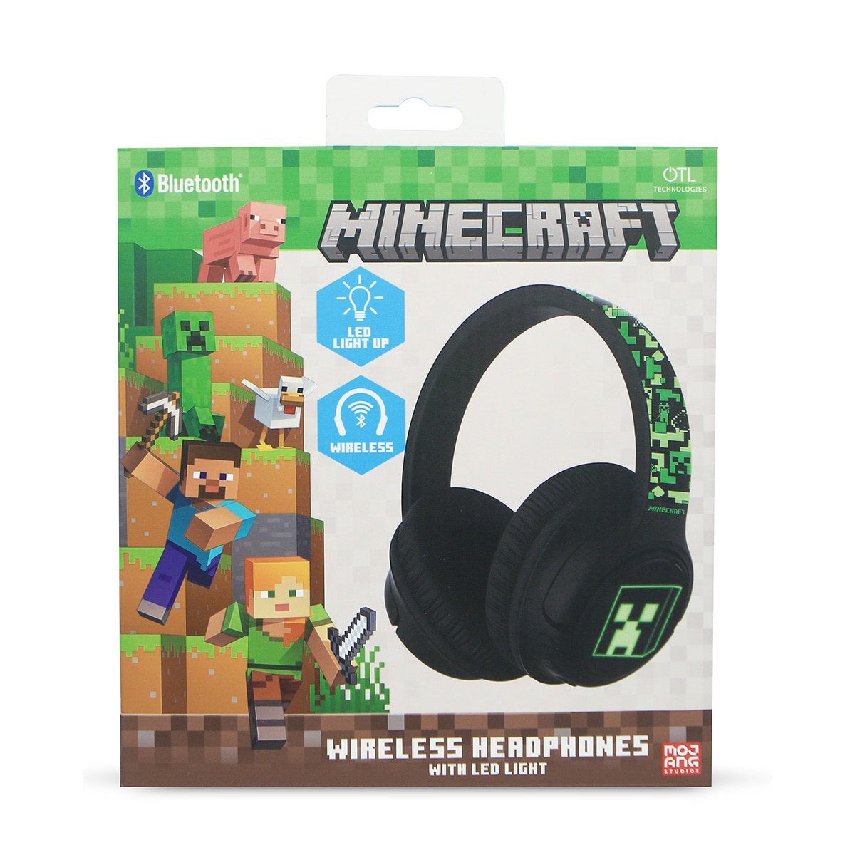 Auricuar Bt Led Minecraft OTL Preto-5