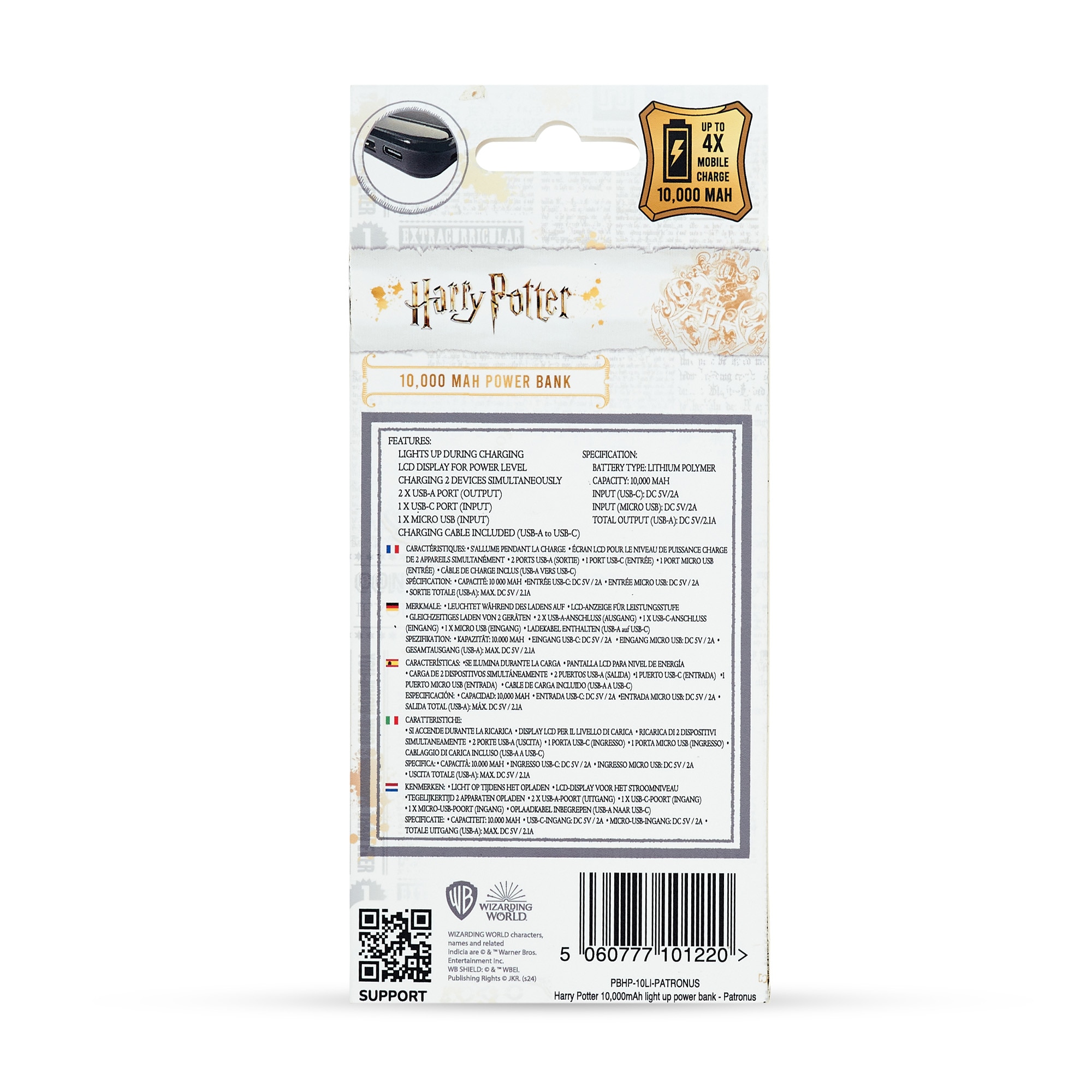 Powerbank 10,000 Mah Patronus Harry Potter 7