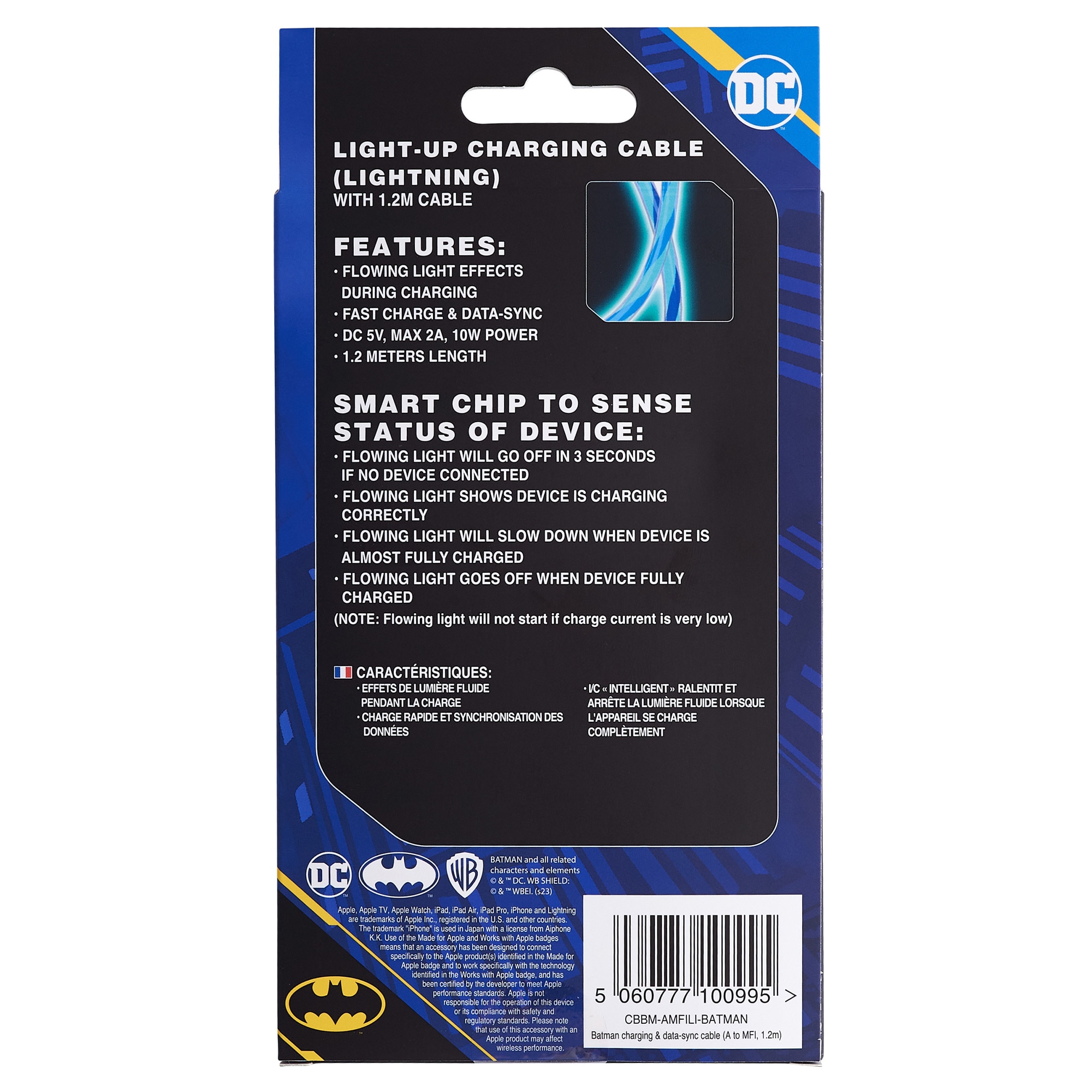 Cabo de carregamento USB-C Batman Dc Comics 5