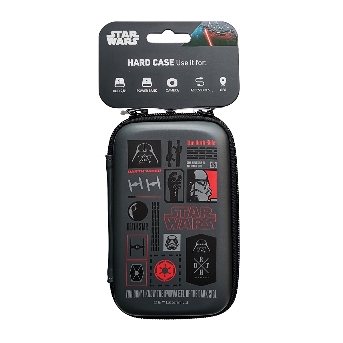 Estojo Tech Darth Vader Star Wars Wondee Preto-10