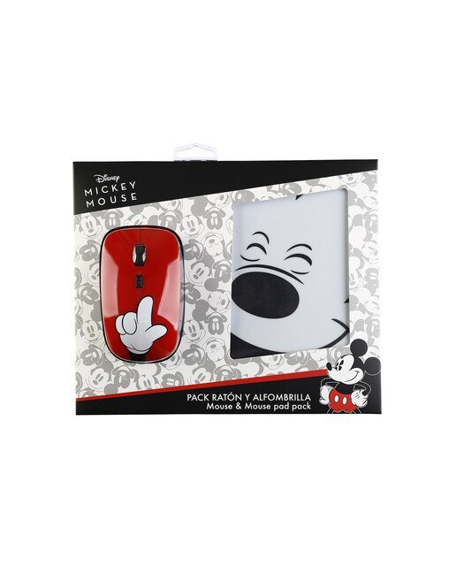 Pack Ratón + Alfombrilla Disney Mickey Mouse 3