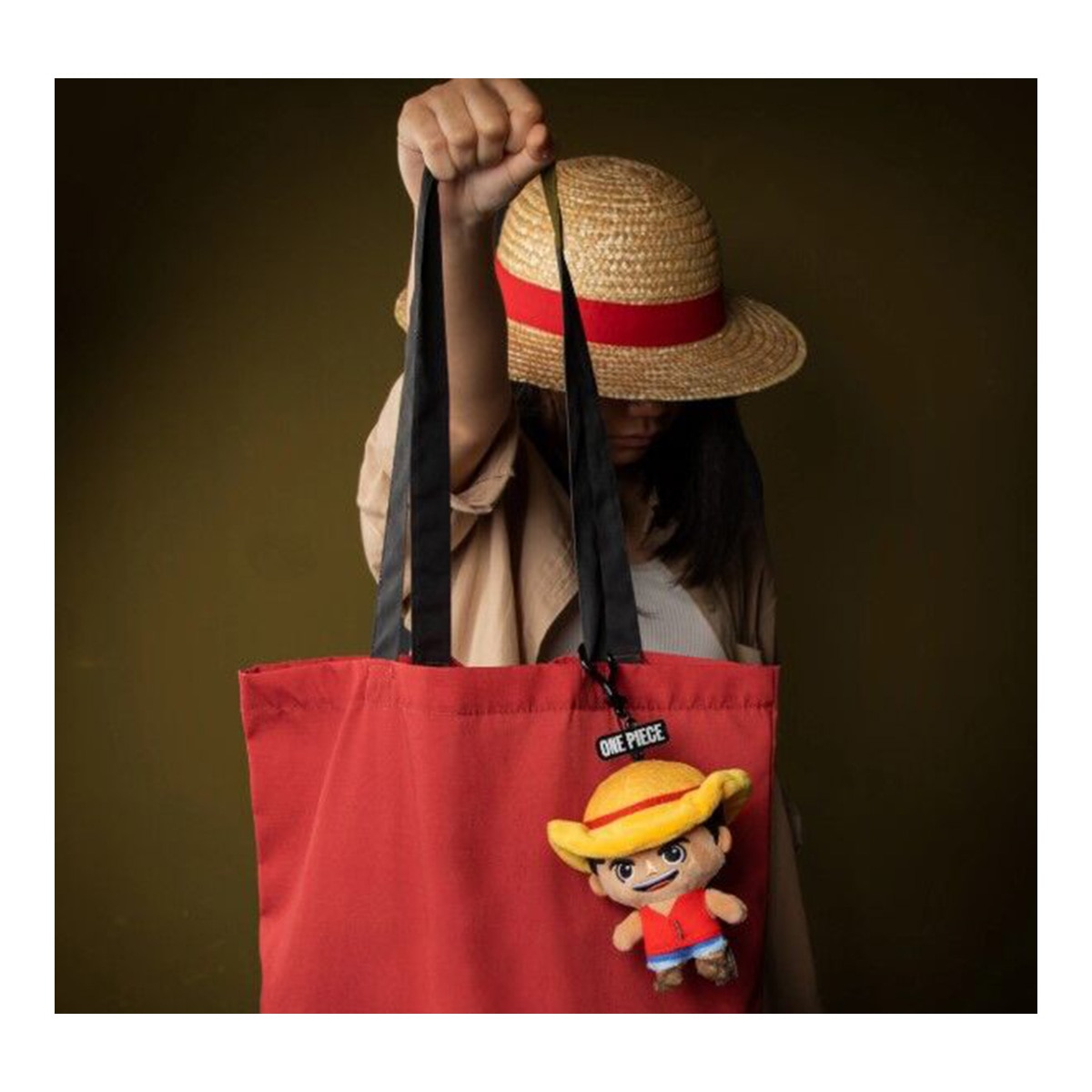Porta-chaves Peluche 3D Luffy One Piece Cineréplicas 3
