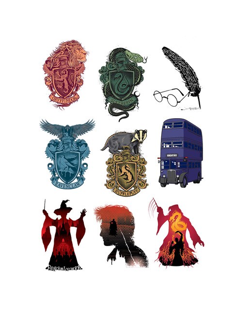 Conjunto de Autocolantes 55 Unid. Harry Potter 5