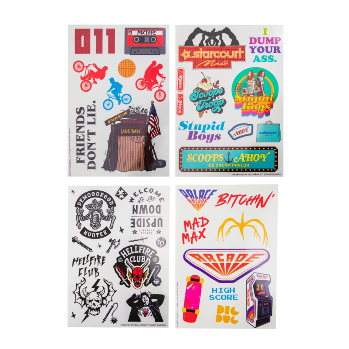 Tatuagens Set-20 St.Things Stranger Things 1