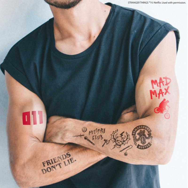 Tatuagens Set-20 St.Things Stranger Things 3