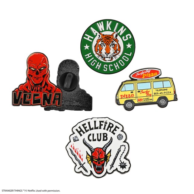 Pins set-4 Stranger Things T4 Cineréplicas