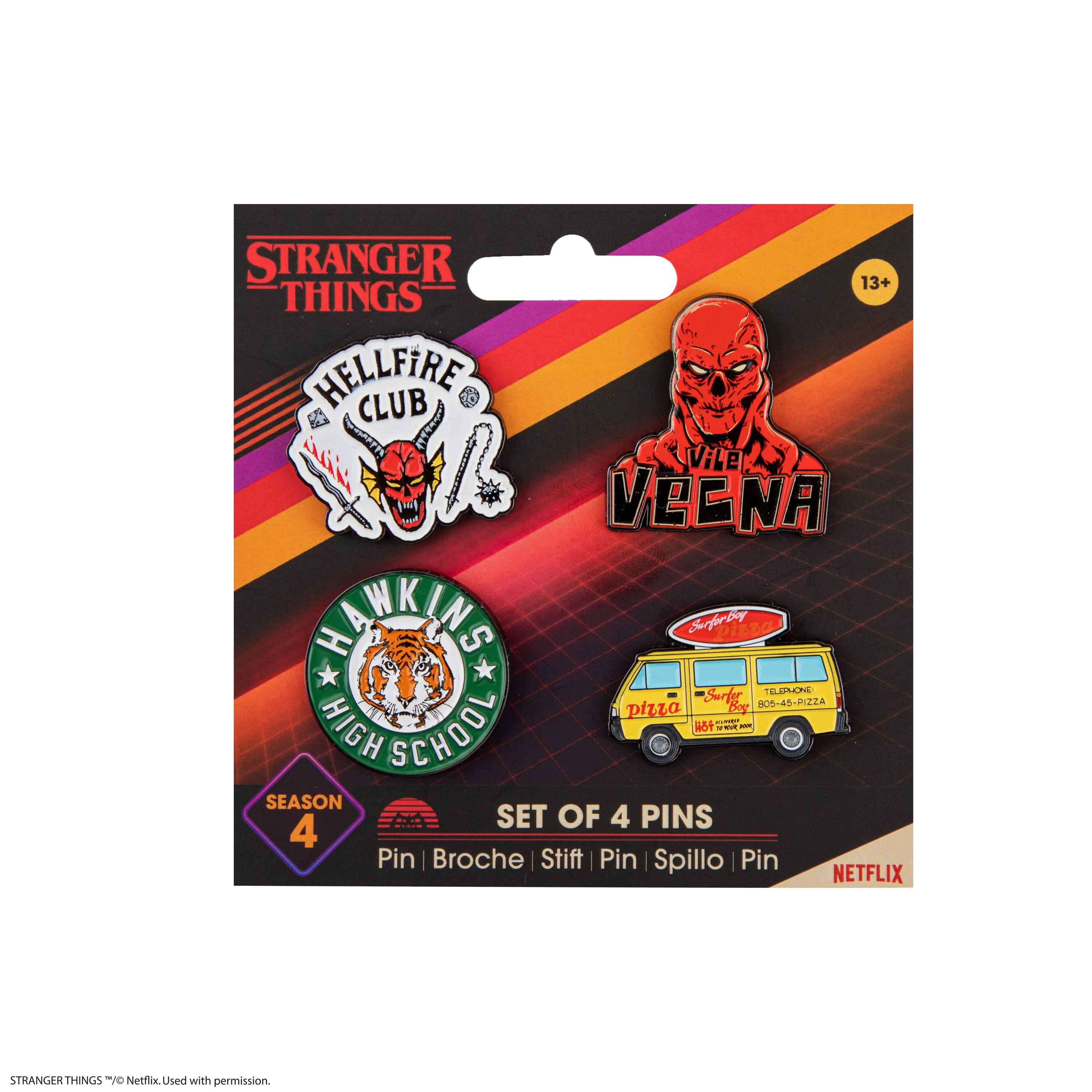 Pins set-4 Stranger Things T4 Cineréplicas 3