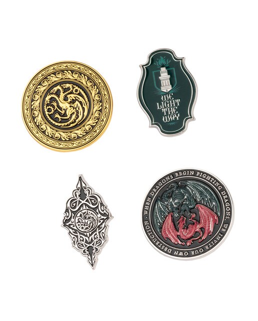 Conjunto 4 Pin La Casa Del Dragón Jogo De Tronos Salesone 1