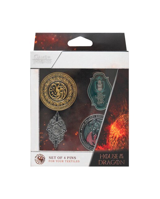 Conjunto 4 Pin La Casa Del Dragón Jogo De Tronos Salesone 2