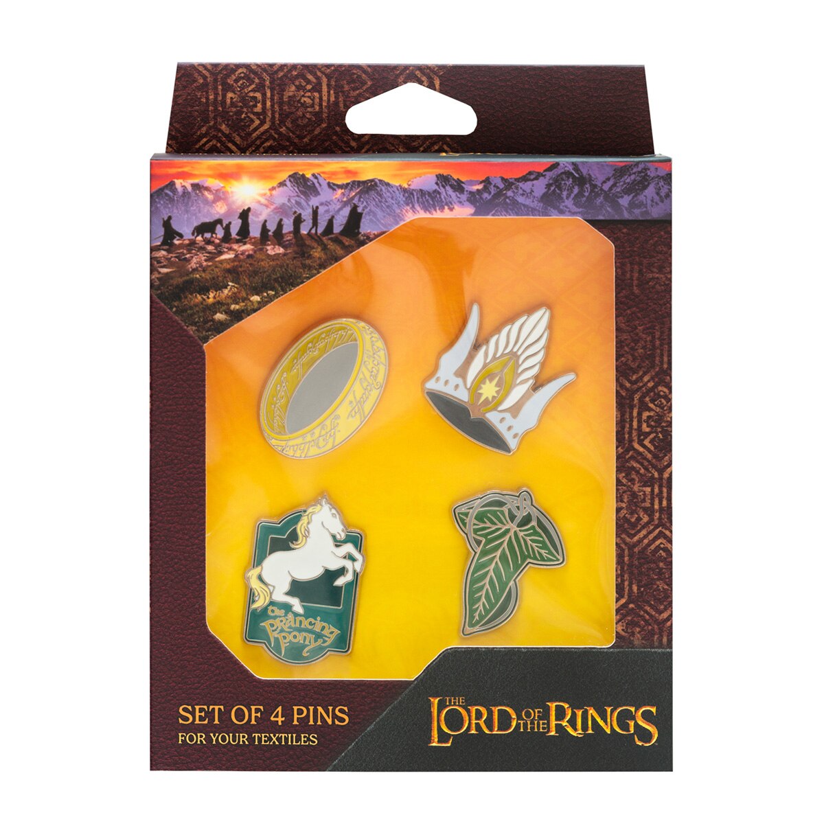 Set 4 Pins Señor de los Anillos 1