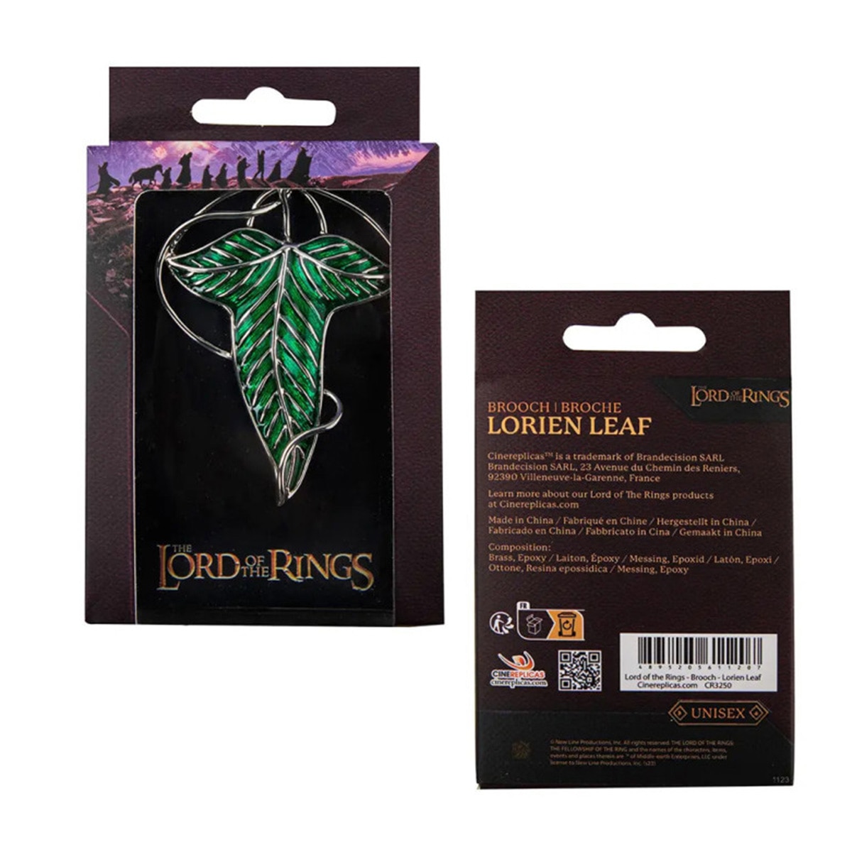Broche Hoja de Lorien O Senhor dos Anéis 3