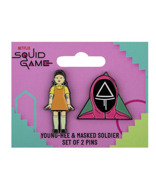 Set 2 Pin Young-hee & Soldier El Juego del Calamar Cineréplicas 3