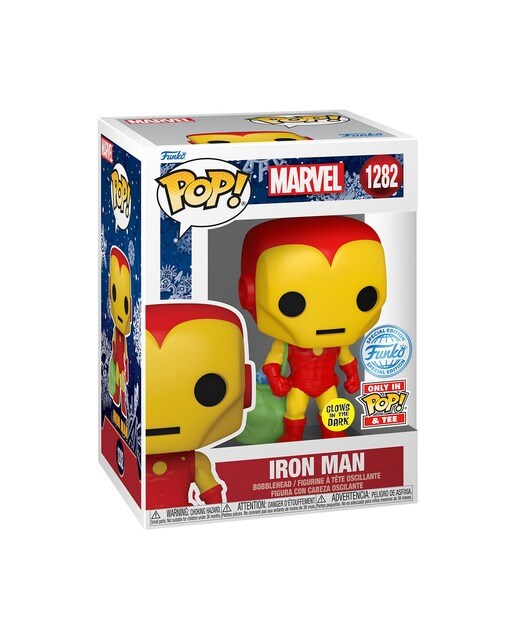 Camiseta Pop & Tee Holiday Iron Man Funko 3