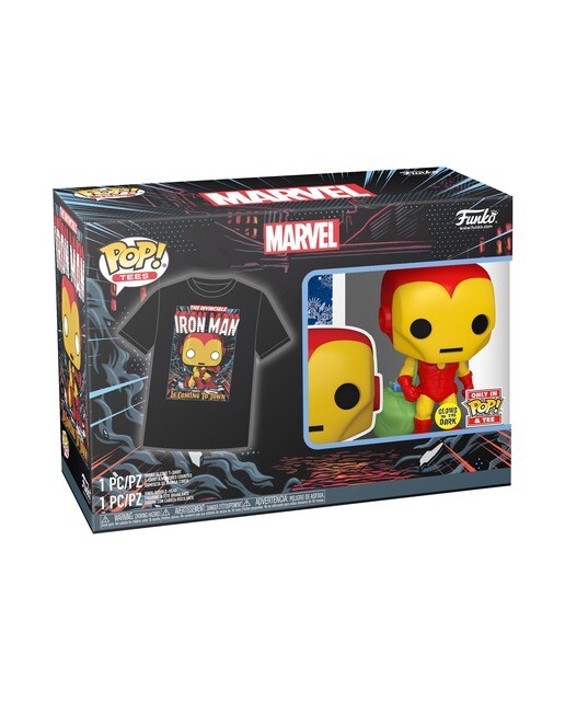 Camiseta Pop & Tee Holiday Iron Man Funko 5