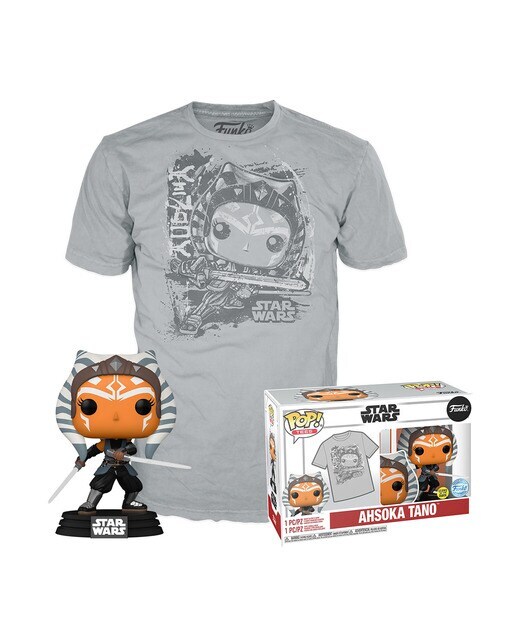 Camiseta Pop & Tee Ahsoka The Mandalorian Star Wars Funko