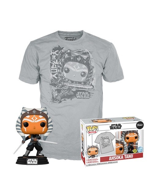 Camiseta Pop & Tee Ahsoka The Mandalorian Star Wars Funko
