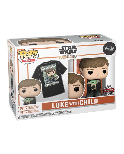 Figura Pop & Tee Luke com Child The Mandalorian 1