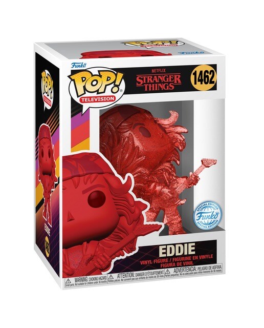 T-shirt Pop&tee Hunter Eddie com Guitarra Stranger Things 3