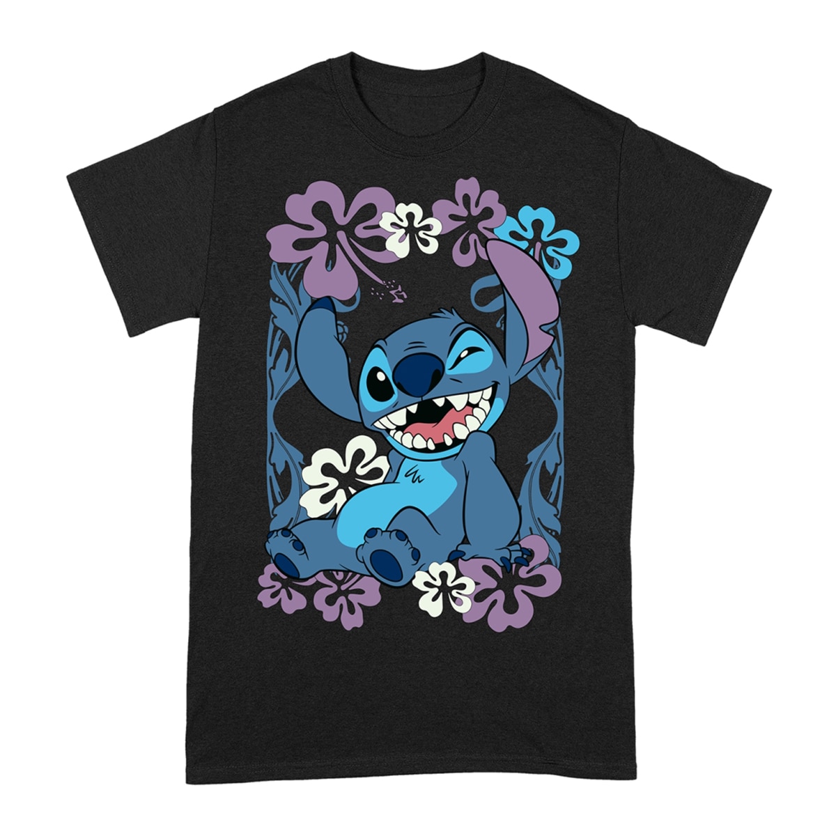 Imagem 0 de T-shirt Stitch com Estampado Floral Lilo e Stitch Disney
