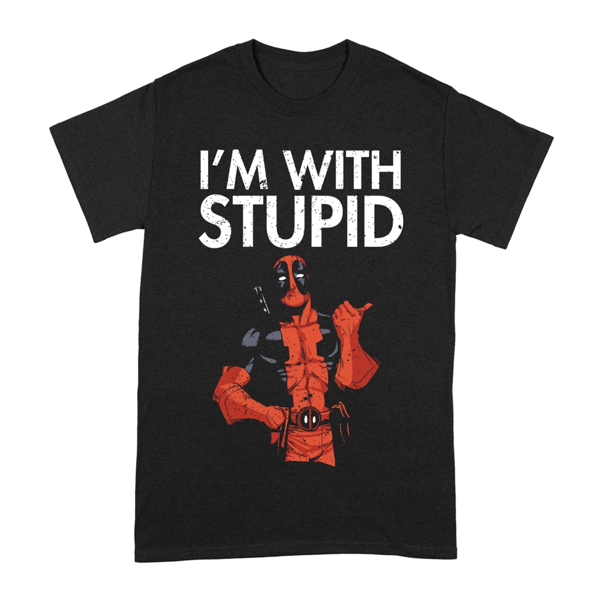 Imagem 0 de T-shirt I'm With The Stupid Marvel Deadpool