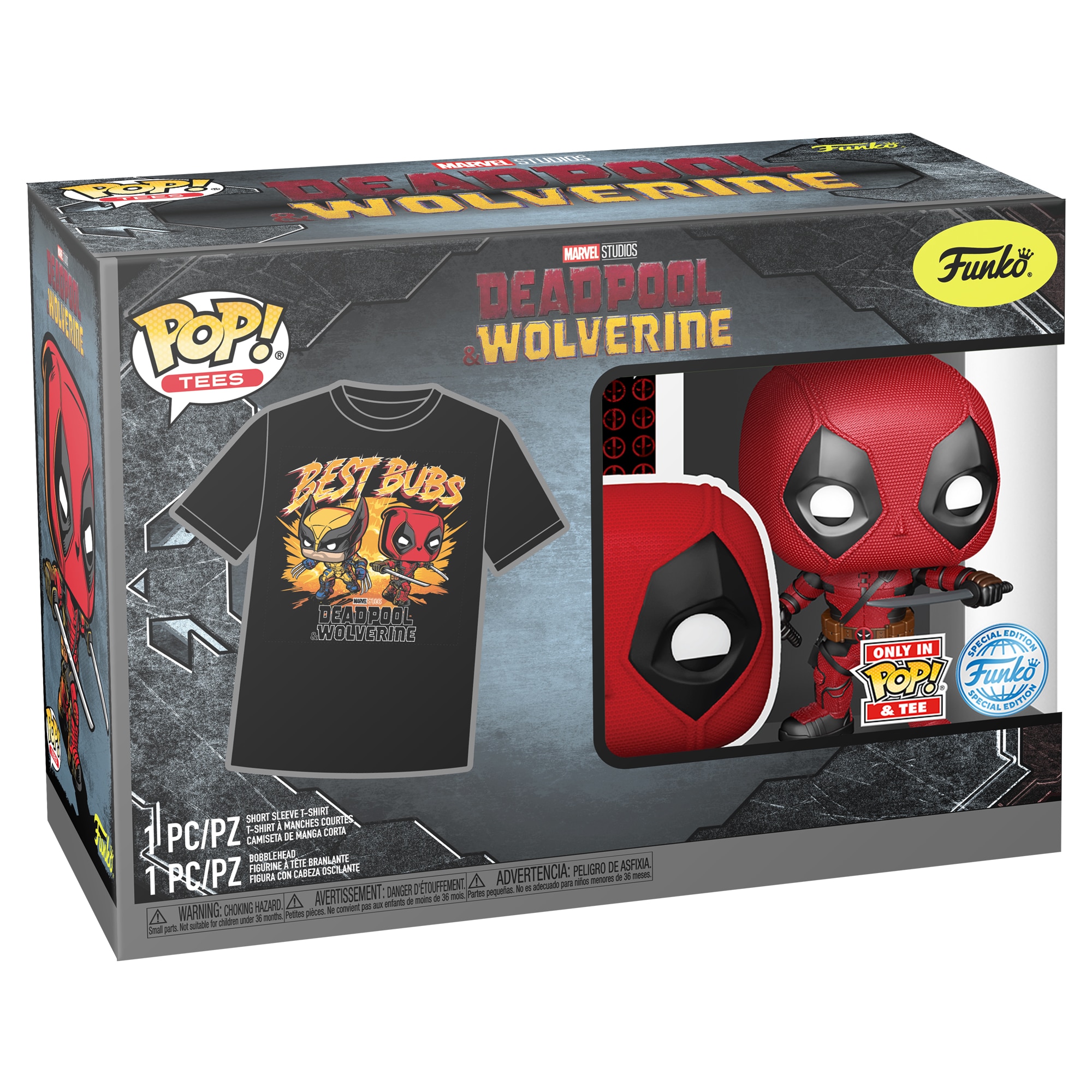 Conjunto de T-shirt Pop & Tee Deadpool Marvel 2