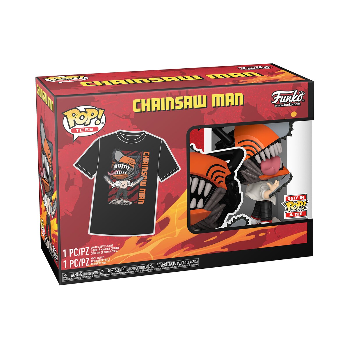 Pack Funko Pop & Tee Chainsaw Man Leaping 2