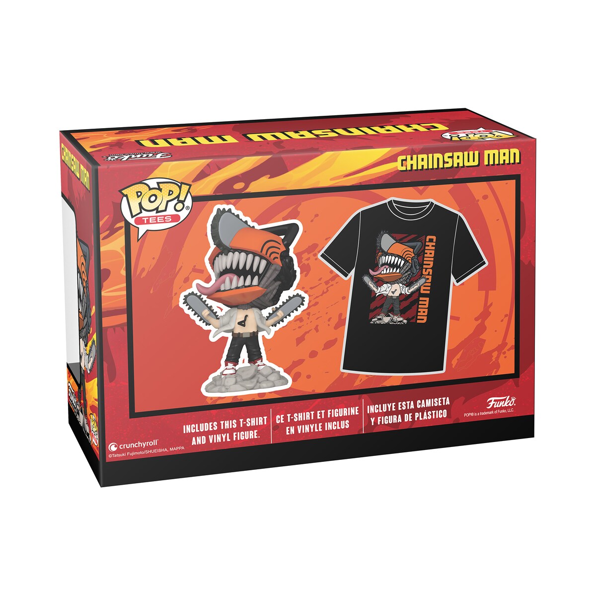 Pack Funko Pop & Tee Chainsaw Man Leaping 3