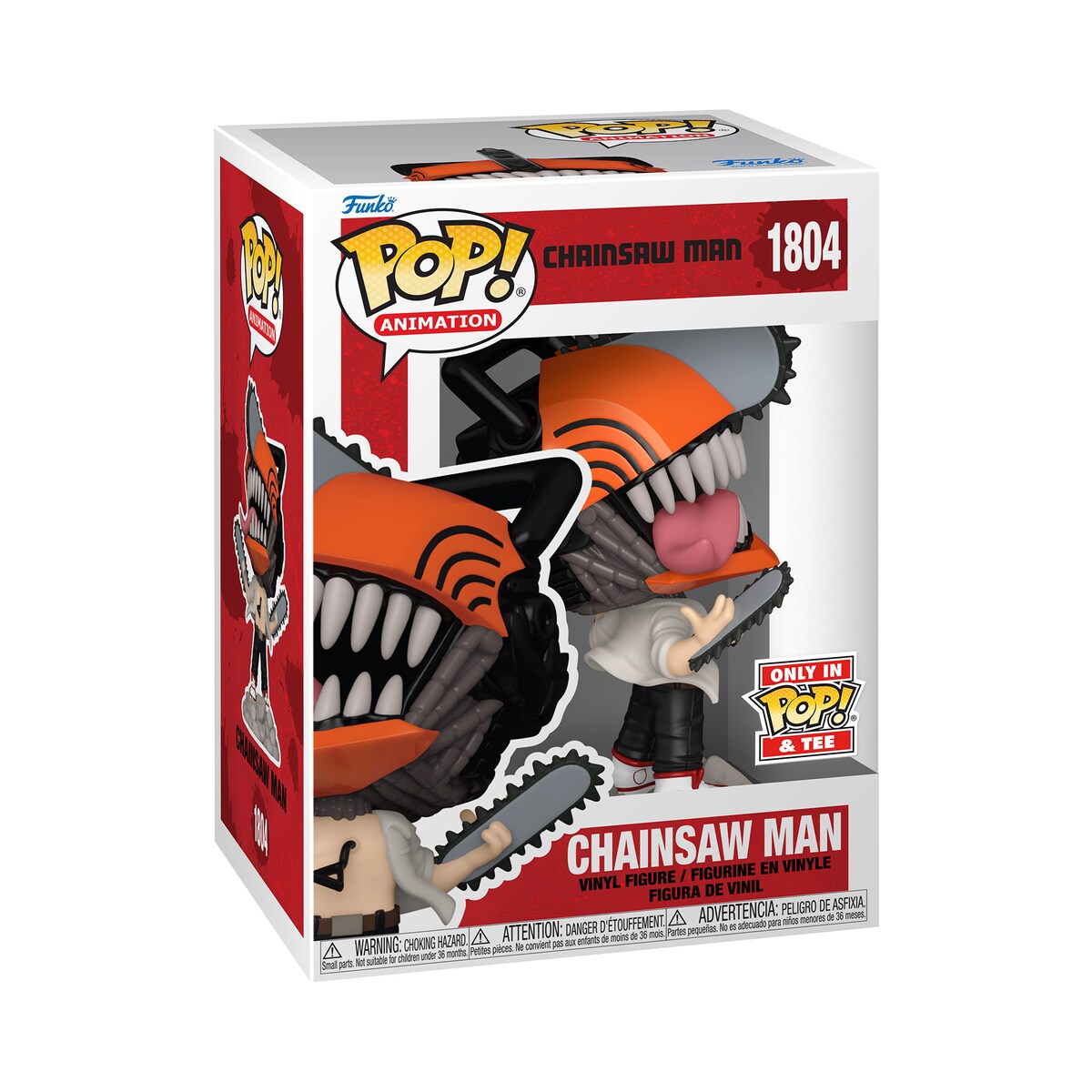 Pack Funko Pop & Tee Chainsaw Man Leaping 4