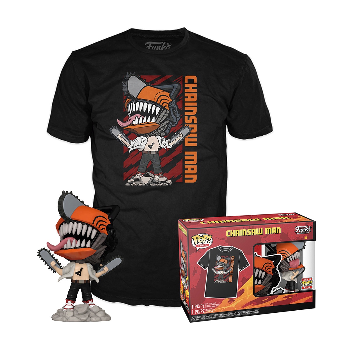 Imagem 0 de Pack Pop & Tee Chainsaw Man Leaping
