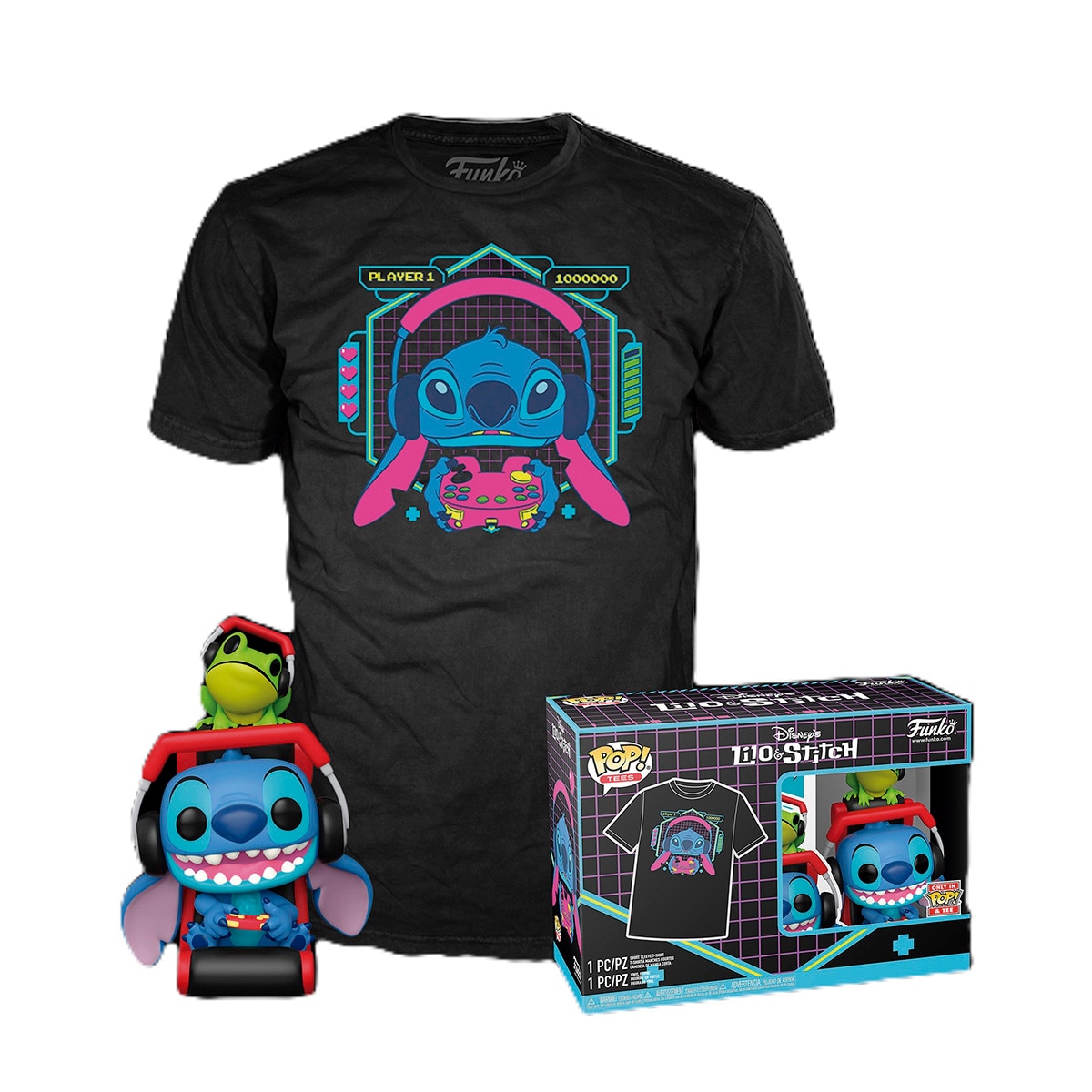 Funko - Pack Funko Pop &amp; Tee Gmr Stitchcon rana Lilo &amp; Stitch Disney.