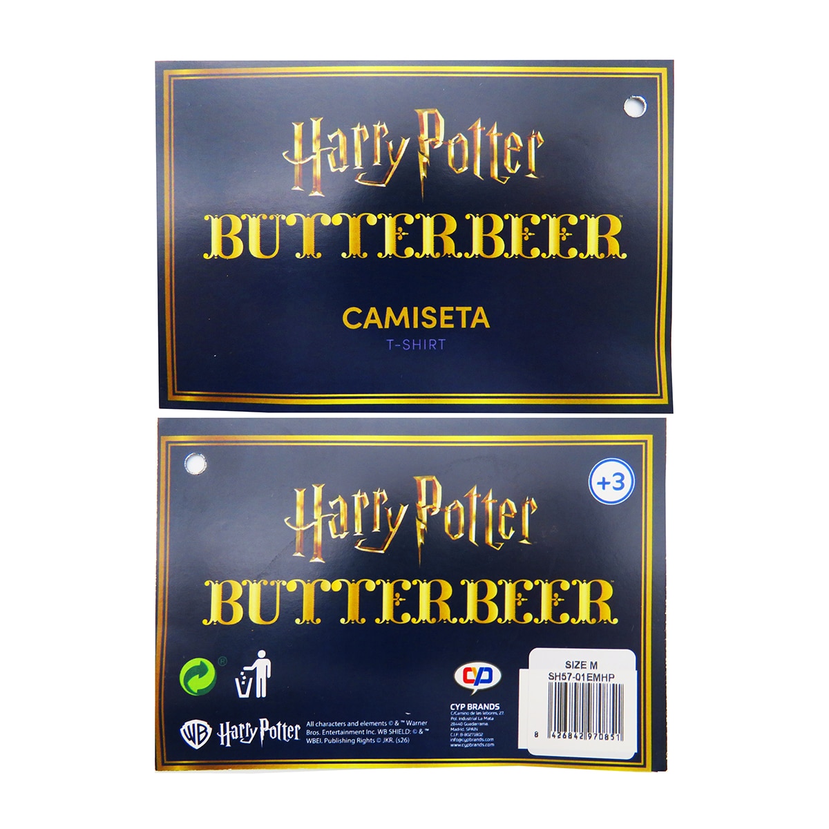T-shirt Jar Harry Potter Butterbear Branco-5