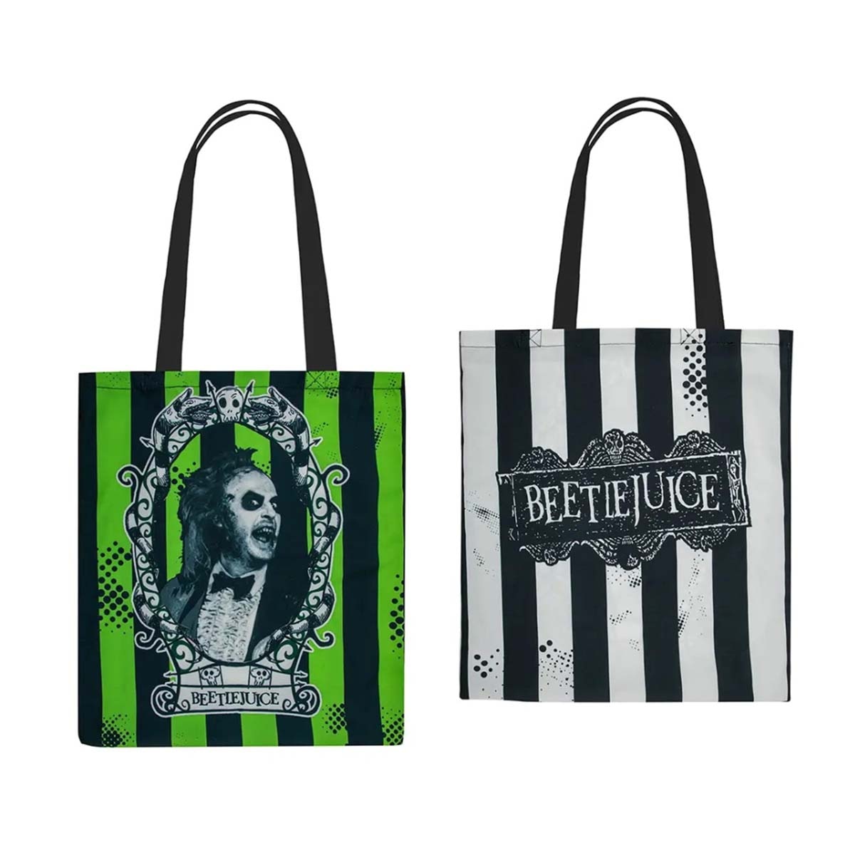 Imagem 0 de Mala Tipo Tote às Riscas Beetlejuice