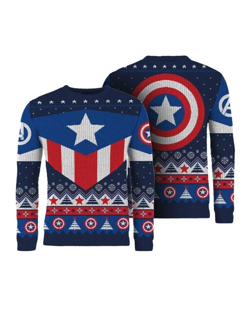 Imagem 0 de Camisola de Malha Natalícia Capitão América Marvel